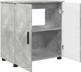 vidaXL Ντουλάπι Μπάνιου Σκυρόδεμα Γκρι 61 x 35 x 64 εκ.