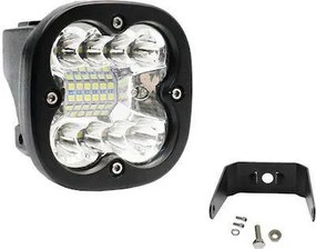 LED Αδιάβροχος Προβολέας Αλουμινίου με 2 Λειτουργίες 12V-24V 8cm 60W 20 SMD IP68 4800LM 6000K OYQP-0063