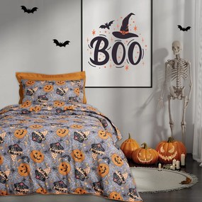 Παπλωματοθήκη Παιδική 4968 (Σετ 2τμχ) Grey-Orange Das Home Μονό 160x240cm Βαμβάκι-Πολυέστερ