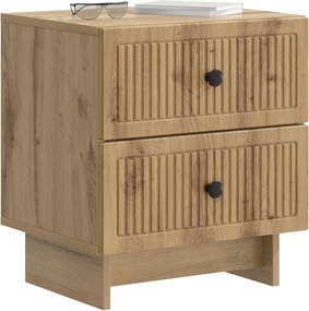 vidaXL Κομοδίνο 2 τεμ. Artisan Δρυς 43 x 34,5 x 47,5 εκ