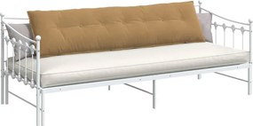 vidaXL Μαξιλάρι Πλάτης Καφέ 200 x 50 εκ. Υφασμάτινο Κορντουρά