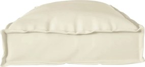 vidaXL Μαξιλάρι Ύφασμα Όξφορντ Κρεμ 100 x 40 x 8 εκ