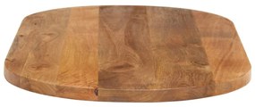 vidaXL Επιφάνεια Τραπεζιού Οβάλ 100x40x2,5 εκ. Μασίφ Ξύλο Μάνγκο