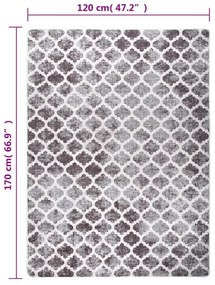 Χαλί Πλενόμενο Αντιολισθητικό Πολύχρωμο 120 x 170 εκ. - Πολύχρωμο