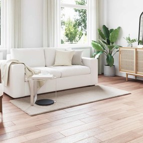 vidaXL Αντιολισθητικό ψεύτικο χαλί από κουνελιού Olite Μπεζ