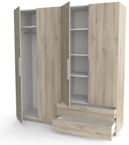 Ντουλάπα τετράφυλλη Erre-Φυσικό