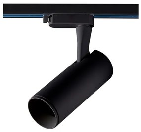Σποτ Ράγας 1xGU10 Τριφασικό Ρυθμιζόμενο 16cm ACA-24TLA4B-Μαύρο 24TLA4B