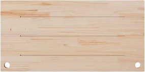 vidaXL Επιφάνεια Γραφείου Λευκή 110x55x2,5 εκ. από Μασίφ Ξύλο Πεύκου