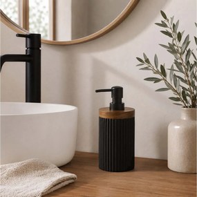 ΑΞΕΣΟΥΆΡ ΜΠΆΝΙΟΥ SOAP DISPENSER PLAIN POLYRESIN ACACIA NIAGARA NOIR