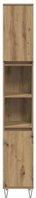 vidaXL Ντουλάπι μπάνιου Δρυς τεχνίτης 30x30x190 cm Κατασκευασμένο ξύλο