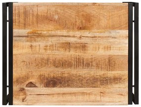 vidaXL Ράφι μπάνιου 65 x 50 x 23 εκ Μασίφ ξύλο μάνγκο και σίδερο
