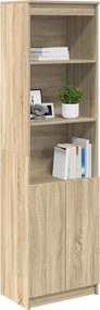 vidaXL Ντουλάπι Sonoma δρυς 50x35x180 εκ. από Επεξεργασμένο Ξύλο