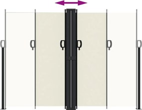 vidaXL Σκίαστρο Πλαϊνό Συρόμενο Κρεμ 180 x 1200 εκ.