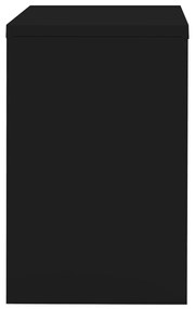 Αρχειοθήκη Μαύρη 90 x 46 x 72,5 εκ. από Ατσάλι - Μαύρο