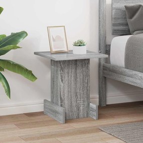 vidaXL End Table Γκρίζο Σονομα 35,5 x 35 x 40 εκ Επεξεργασμένο ξύλο