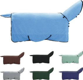 vidaXL Σαμάρι Ίππου Σκούρο Aqua Πολυεστέρας