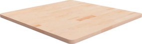 VidaXL Επιφάνεια Τραπεζιού Τετράγωνη 80x80x2,5 εκ. Μασίφ Ξύλο Δρυς