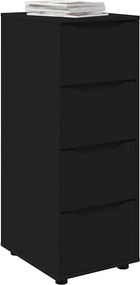 vidaXL Ντουλάπι αποθήκευσης Μαύρο 40 x 48 x 105 εκ Επεξεργασμένο ξύλο