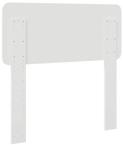 vidaXL Κεφαλάρι με κεφαλάρι Λαμπερό Λευκό 100 cm Επεξεργασμένο ξύλο