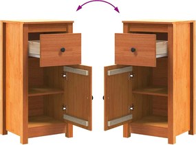 vidaXL Πλαϊνό γραφείο 2 pcs Κερωτό καφέ 39 x 34,5 x 80 εκ