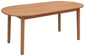 Τραπέζι Skyl pakoworld teak ξύλο σε φυσική απόχρωση 190x90x75εκ
