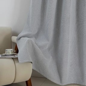 Beauty Home Κουρτίνα Full Blackout σκίασης με 8 κρίκους Elite Art 8392 Silver-Νο4 140x270 Γκρι