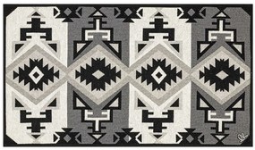 Χαλάκι Κουζίνας Kilim 005 50X140cm Grey Sdim 50X140 100% Βαμβάκι