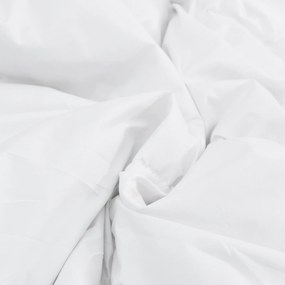 vidaXL Πάπλωμα με μαξιλάρι 3 pcs Λευκό 200 x 200 cm Πούπουλο