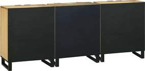 vidaXL Σετ Επίπλων Μπάνιου με συρτάρι 3 pcs Καφέ Επεξεργασμένο ξύλο