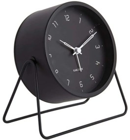 Ρολόι Επιτραπέζιο - Ξυπνητήρι Stark KA5952BK Φ13,5x6,5x13cm Matt Black Karlsson Μέταλλο