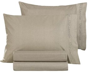 Σεντόνι Διπλό Με Λάστιχο Color Plus Taupe 140x200+32 - Guy Laroche