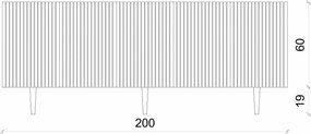 Κονσόλα Γκρι CLOSOO 200x40x19