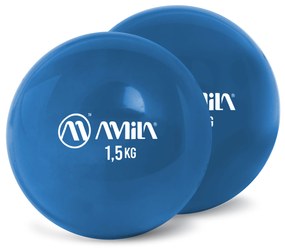 AMILA Palm Ball Two-Pack 1,5Kg Μπλε (96718)
