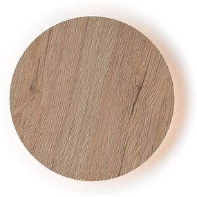 Φωτιστικό Τοίχου Με Mdf ZM1705LEDWLW Natural Mdf, Metal