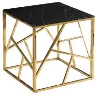 ESCADA B II TABLE II ΜΑΡΜΑΡΟ ΕΦΕ ΜΑΥΡΟ / ΧΡΥΣΟ 55X55 DIOMMI ESCADABCZMAZL