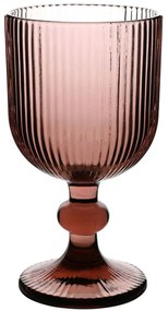 Ποτήρια Κρασιού Κολωνάτα (Σετ 6Τμχ) 8436-02 235ml Purple Ankor Γυαλί