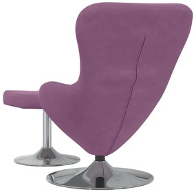 vidaXL Κάθισμα-αυγό 2 pcs Μοβ 63 x 73 x 90 εκ Βελούδο