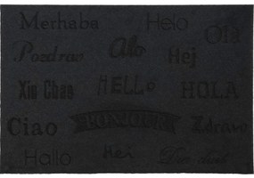 Πατάκι Εισόδου 05.862361003 Bonjour Black 40Χ60
