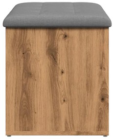 vidaXL Πάγκος αποθήκευσης  Artisan Oak 82x42x45 cm Κατασκευασμένο ξύλο
