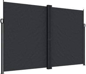 vidaXL Σκίαστρο Πλαϊνό Συρόμενο Μαύρο 220 x 500 εκ.