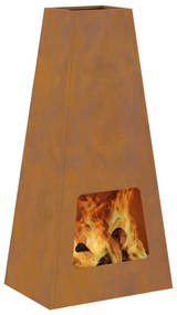 vidaXL Φωτιά 50x35x100 εκ. Ανθεκτικό Χάλυβα