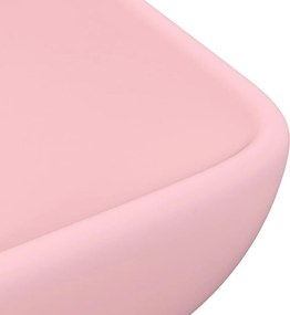 vidaXL Νιπτήρας Πολυτελής Ορθογώνιος Ροζ Ματ 71x38 εκ. Κεραμικός
