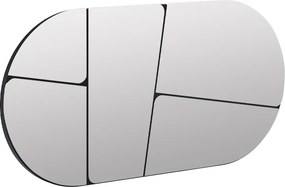 Καθρέπτης τοίχου Otis Megapap χρώμα μαύρο 80x2,2x40εκ.