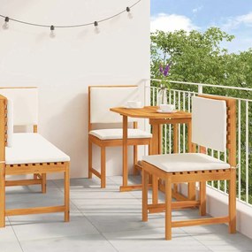 vidaXL Σετ Μπιστρό Κήπου 4 pcs Καφέ Μασίφ ξύλο ακακίας