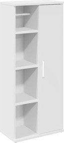 vidaXL Ντουλάπι μπάνιου με θήκη για ρολά Λευκό 39x22x90 cm