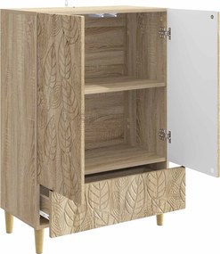 vidaXL Πλαϊνό γραφείο Sonoma Δρυς 66 x 34,5 x 95 εκ.