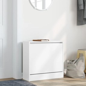 vidaXL Παπουτσοθήκη Λευκή 60 x 21 x 57 εκ. από Επεξεργασμένο Ξύλο