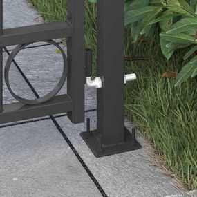 vidaXL Στύλος Περιφράξεων ASSEN 200 x 88 x 14 εκ Ατσάλι Γκρι