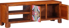 vidaXL Ντουλάπι τηλεόρασης πολύχρωμο 110x30x40 μασίφ ξύλο ακακίας