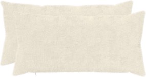 vidaXL Κάλυμμα Μαξιλαριού 2 τμχ. HEERLEN Λευκό 40 x 80 cm